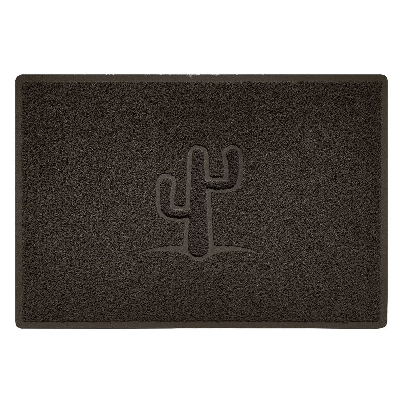 Non-Slip No Pattern Doormat, Brown, 60cm W x 90cm L