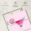 Cocktail rose martini sur toile, 3 pièces-109597387