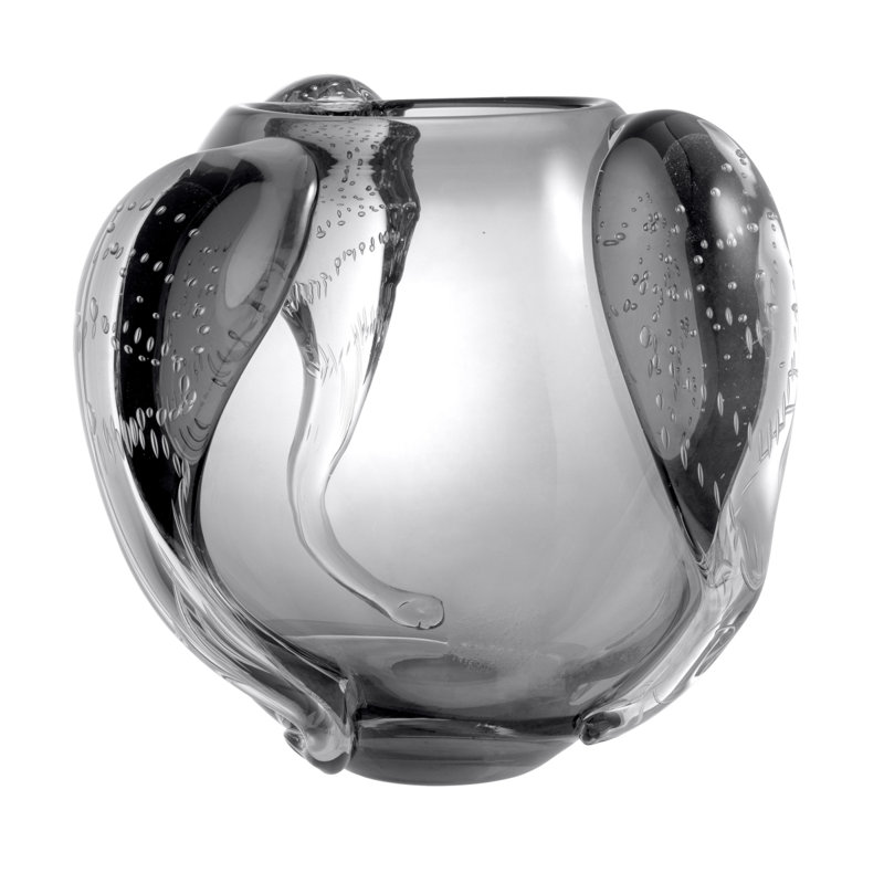 Vase de table Sianluca, Gris, H 28 po x l 13 po x P 13 po