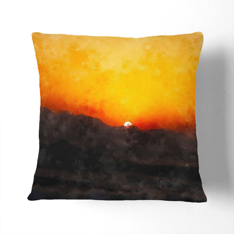 Square Throw Cushion, Black, 40cm H x 40cm W x 15cm D