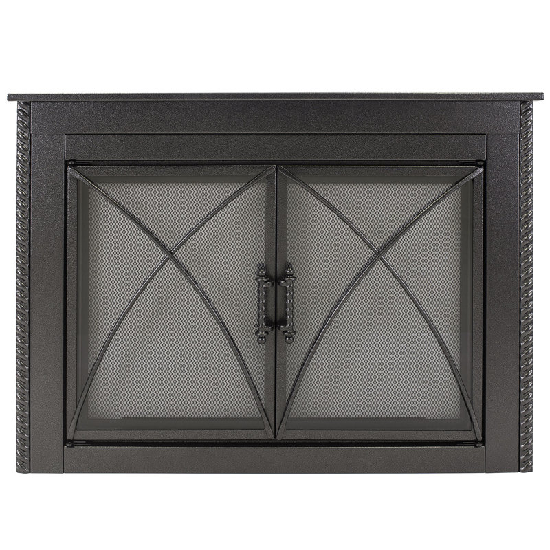 Highsmith Cabinet Steel Fireplace Door, 31" H x 43.5" W x 0.95" D