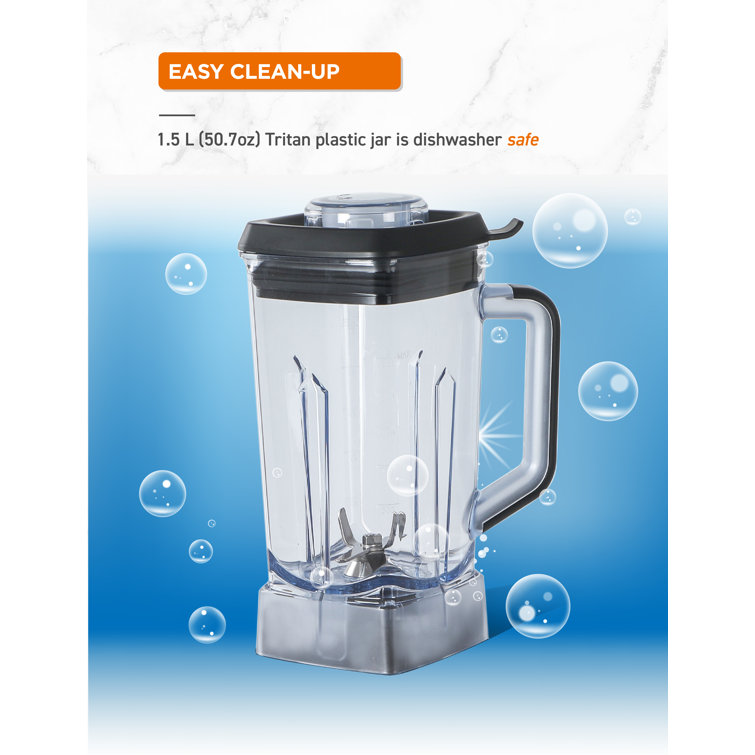 Commercial Chef High Power Blender - Black