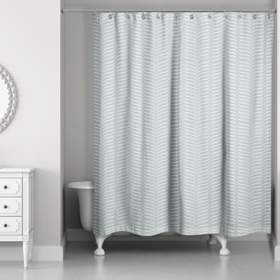 Adil Geometric Shower Curtain