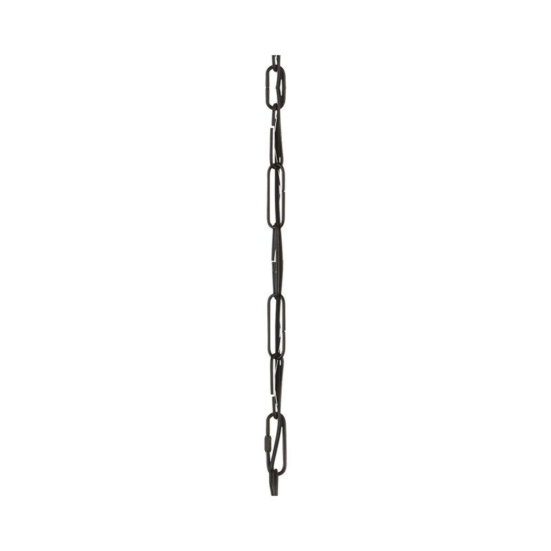 6' Black Chain, 72" H x 0.25" W x 0.25" D, Black