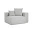 Méridienne rembourrée en velours côtelé avec coussin-174217567