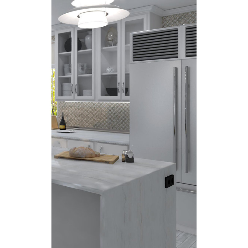 Martha Natural Stone Marble Look Mosaic Wall & Floor Tile, Zummer