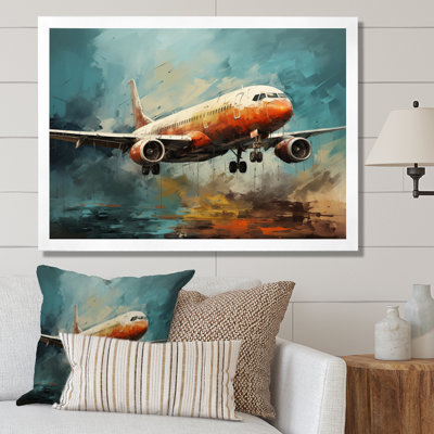 Voyage en avion sur toile