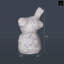 Figurine oiseau assis en ciment Chy