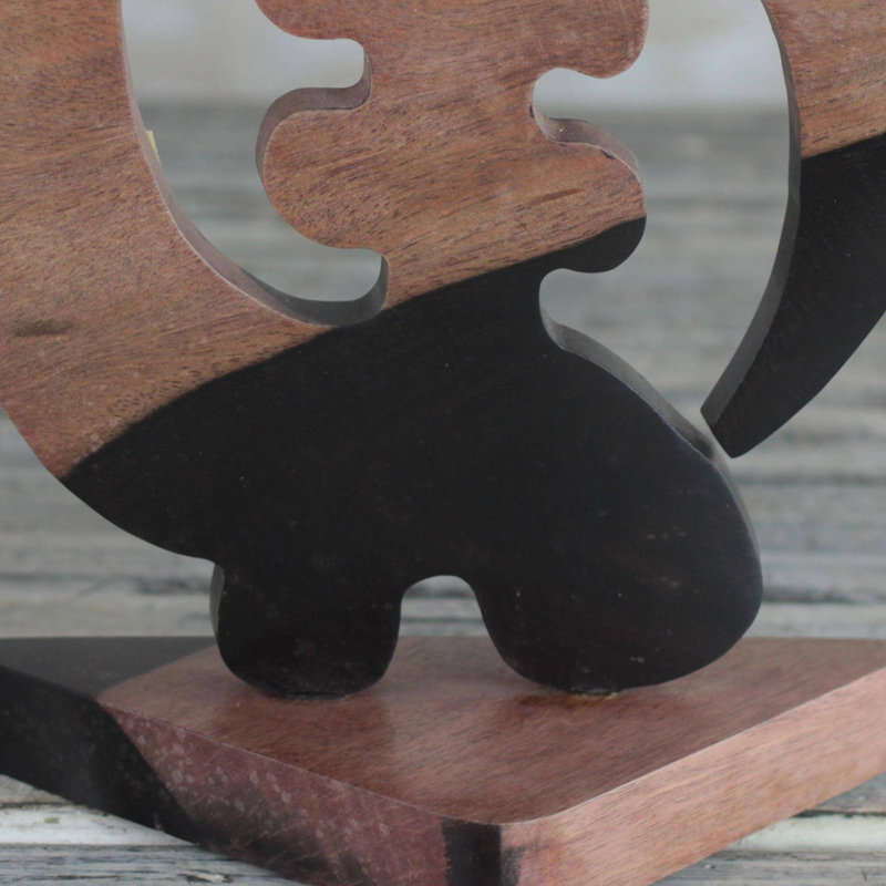 Statue en bois Groh Elegant Gye Nyame