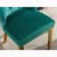 Chaise de salle à manger en velours avec anneau à dossier et pieds en bois massif-868790940-867355139-868790915