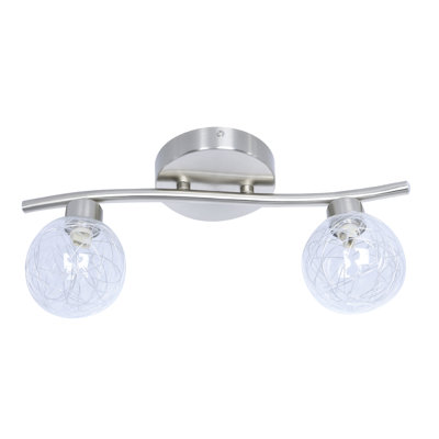 Oscar 35'' 2 -Light Fixed Track Track Kit with Dimmable and Adjustable Head