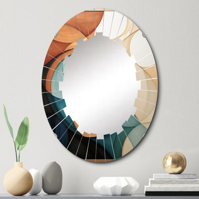 Hattiesville - Miroir mural Mid-Century ovale