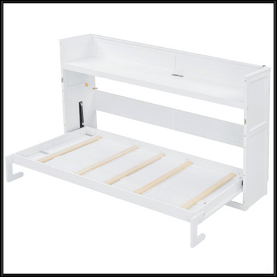 Twin XL Size Murphy Bed With Desk