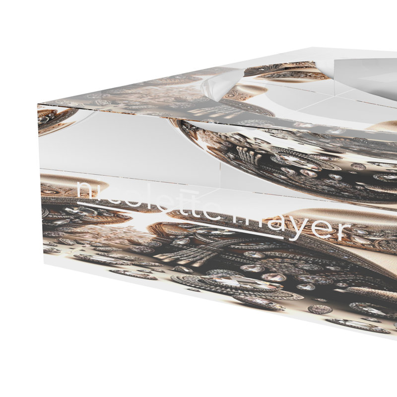Bling Cowgirl Acrylic Decorative Tray, 8"W x 8"D x 2"H