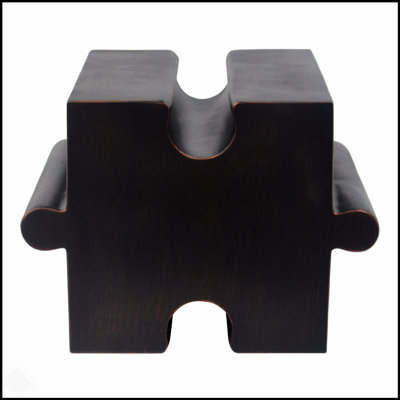 Ensemble de 3 tables de casse-tête artistiques, tables d'appoint modulaires MGO avec emboîtement (2 convexes et 1 concave), capacité de 200 lb pour l'intérieur et l'extérieur