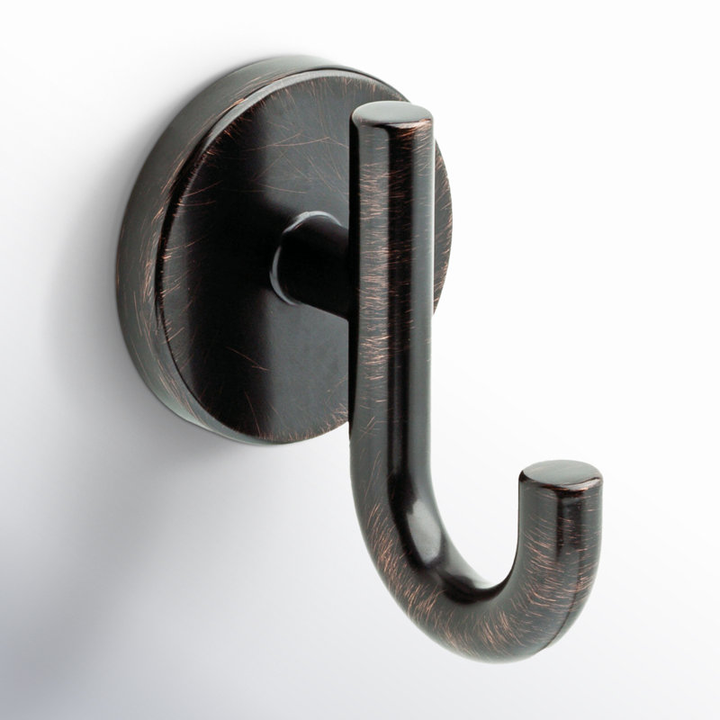 Trinsic Single Towel Hook Bath Hardware Accessory, Venetian Bronze