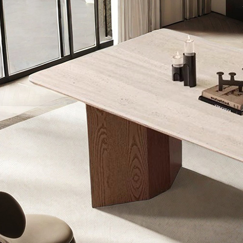 Table et chaise de salle à manger simple Simple Home, Brun, H 29,5 po x L 70,8 po x l 35,4 po