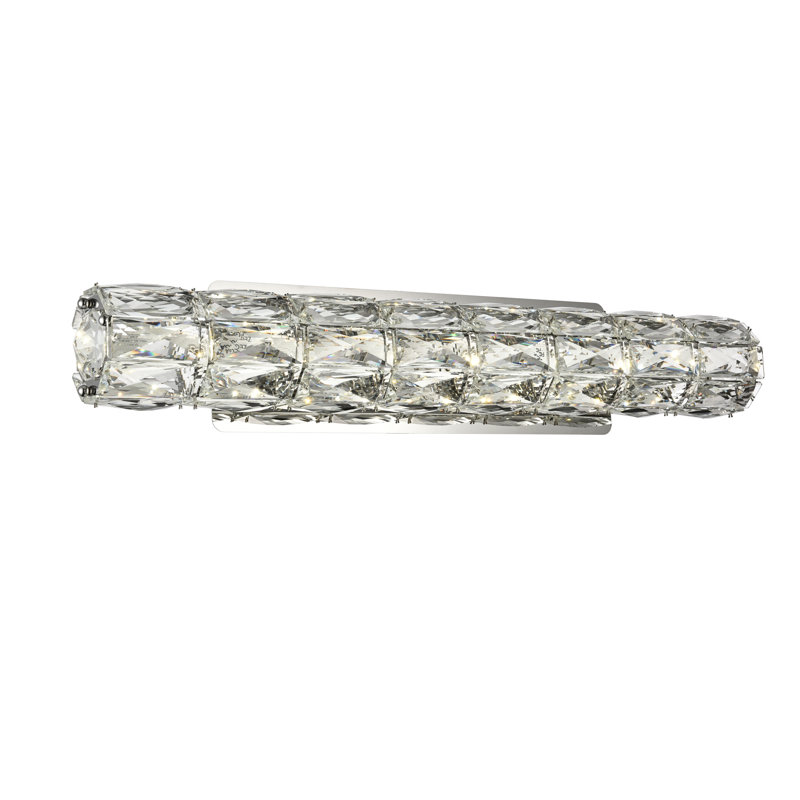 Ultan Dimmable LED Vanity Light, Chrome, 4.7" H x 24.4" W x 9" D