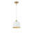 Ellisville 1 - Light Single Empire Pendant in Natural Brass/White-2003922992