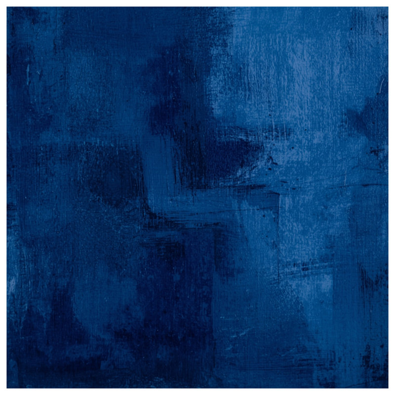 Toile de galerie texturée bleue abstraite en plusieurs tailles, 32 po x 32 po