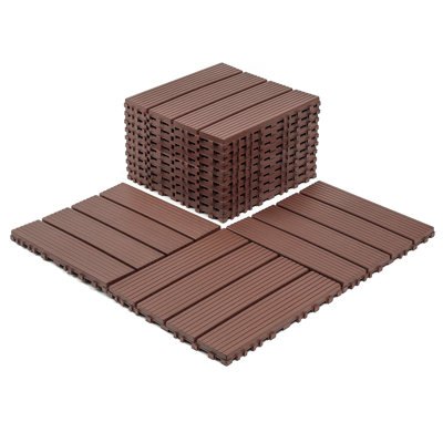 Plastic Interlocking Decking Tiles