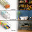 2 tiroirs de rangement empilables transparents Sorbus 2 moyens et 4 petits - Bacs de rangement en plastique avec poignées - Tiroirs de rangement coulissants empilables pour l'organisation de garde-robe, de garde-manger, de bureau, de salle de bain, d'artisanat et de jouets