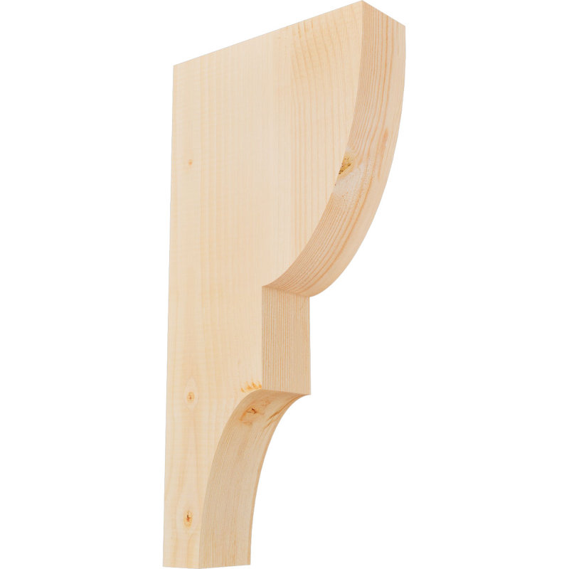Corbeau Ridgewood, H 24 po x l 3,5 po x P 12 po, Sapin de Douglas, Lisse