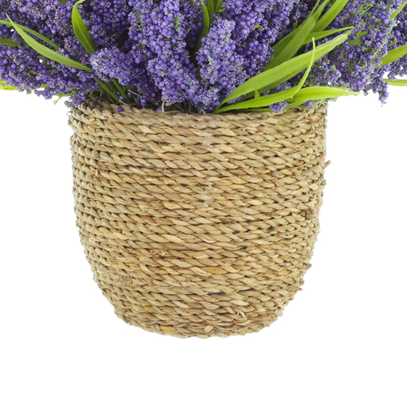 Heather in Strawgrass Pot, Purple