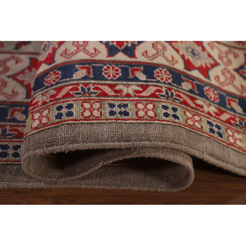 Geometric Kazak Handmade Large Rug
