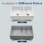 Évier de cuisine double à tablier frontal en argile réfractaire 33/40 avec crépine Houzer, grilles-PTD-6040 WH-C
