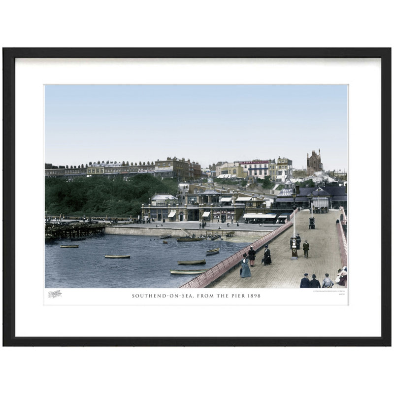 Southend On Sea, From The Pier 1898 by Francis Frith - Single Picture Frame Print, 60cm H x 80cm W x 2.3cm D
