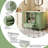36" Green Bathroom Vanity With Ceramic Sink