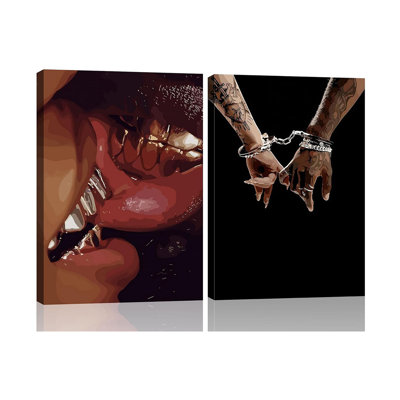 2 Piece Wrapped Canvas Wall Art