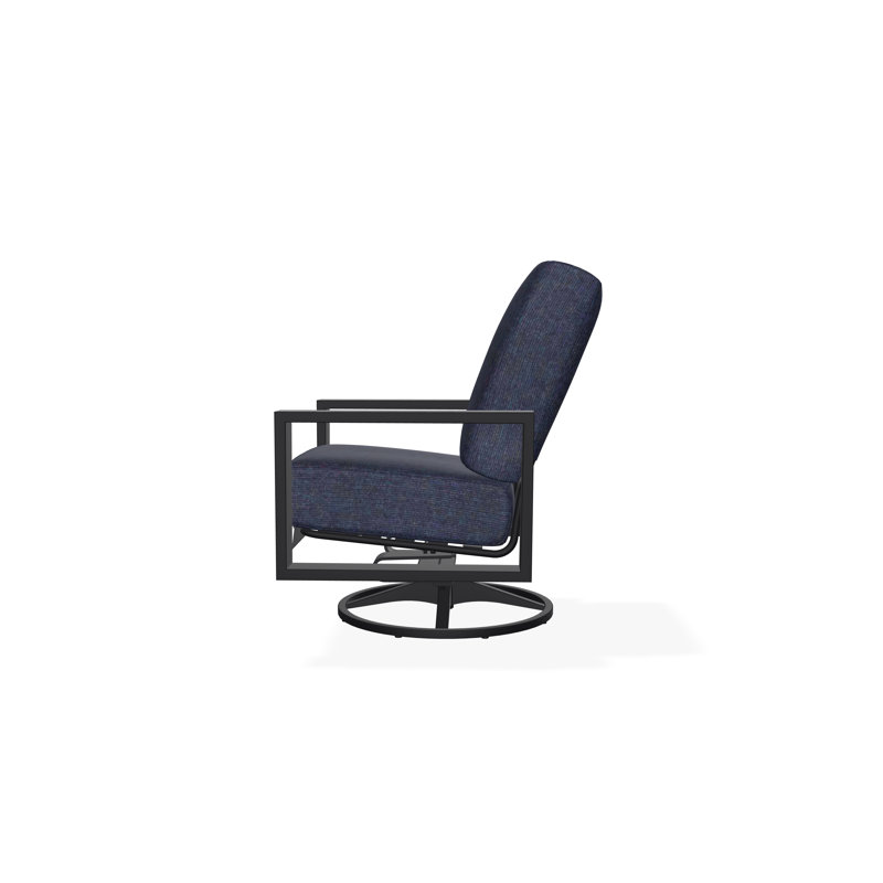Larssen Outdoor Lounge Chair, Spectrum Indigo Sunbrella®, Black