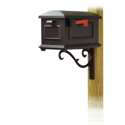 Aluminum Post Mounted Mailbox