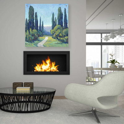 «Cypress Path I» par Tim O'Toole, art mural en verre acrylique