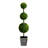 45'' Faux Boxwood Topiary in Wood Planter