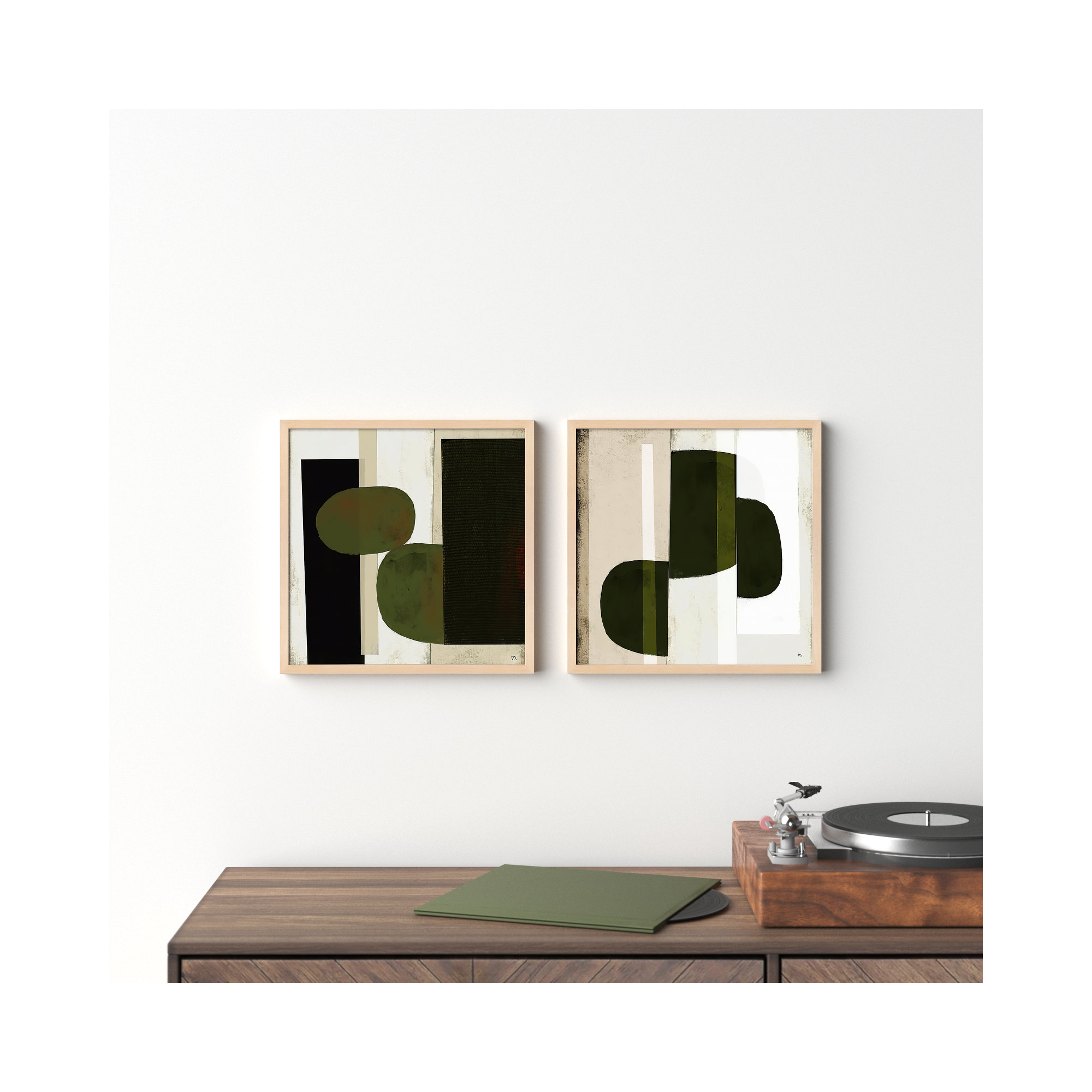 Collage by StudioM, Maple, 30" H x 60" W