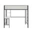 Lit mezzanine simple avec bureau et tablettes-1789409599