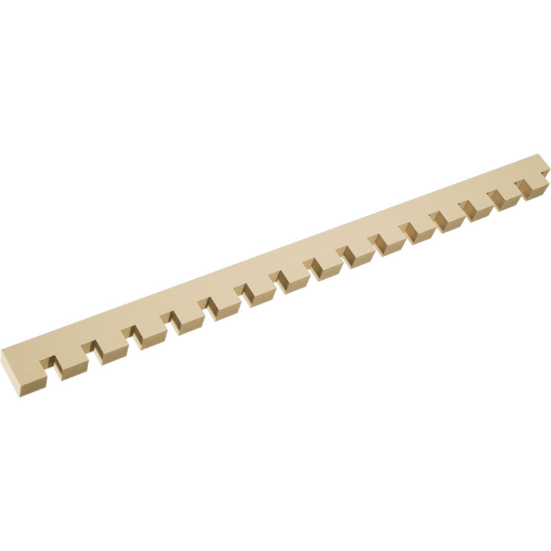 3"H x 1 1/2"P x 45"L Wilson Signature Urethane Dentil Trim, Primed Tan, 3" H