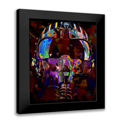 Top Maverick Pop Art-estampe numérique sur papier avec cadre noir vertical