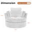 Fauteuil demi-tonneau pivotant l 42,1 po Berey-388414167