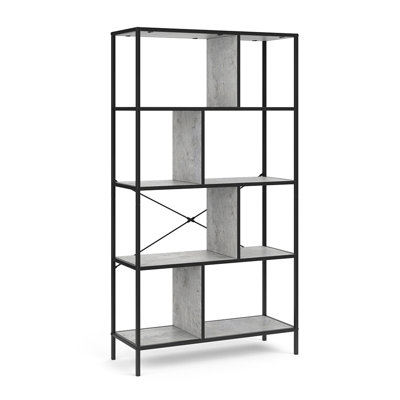 Lizette 80cm W Metal Standard Bookcase