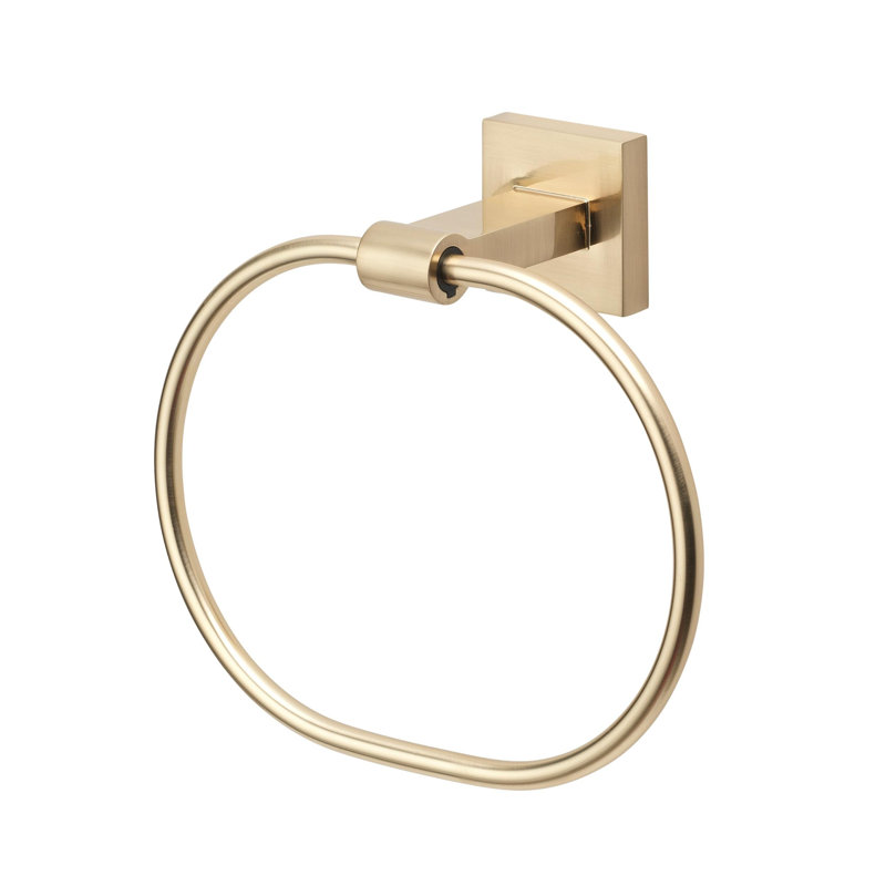 Avalon Towel Ring Hardware Accessory, Champagne Gold