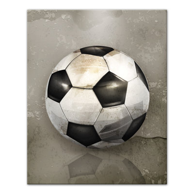 Art sur toile peinte pour boule de football Zena