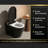One Piece Tankless Smart Toilet with Automatic Open/Close Lid, Foot Sensor Flush, Heated Seat, LED Display & Night Light, Black-125004187