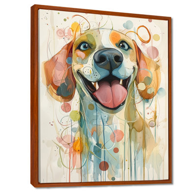 Happy Hound Beagle Dog II - Dog Beagle Print Wall Art
