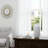White Speckled Ribbed Ceramic Indoor Vase