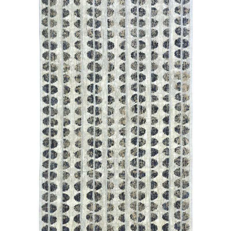 Washable Runner Rug 2x2 - Mere Modern Plush Rug for Hallway & Entryway, Sandstone Multi, 2'2" x 2'