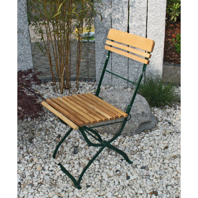 Foldable Outdoor Patio Dining Side Chair with Cushion